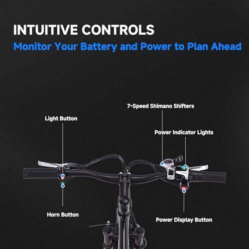 26 Inch 24 Inch Adult Electric Tricycle 3 Wheel Mountain Electric Bicycle with Basket, 350W Brushless Motor, 36V 10Ah Removable Battery, 7 Speed Ebike Trike for Men Women