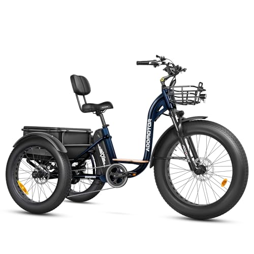 ADDMOTOR Electric Trike for Adults, 750W Rear Motor, Grandtan II Electric Trike, 85MI, 3 Wheel Electric Bikes, 450 lbs, 48V 20Ah Battery, Electric Tricycle, Etrike, Differential & Parking Brake