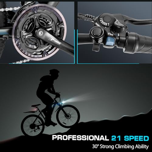 Vivi Electric Bike, 27.5" Electric Bike for Adults 500W(Peak 750W) Ebike 21.7MPH Electric Mountain Bike with 48V 499.2WH Battery, Up to 50 Miles, Cruise Control, 21 Speed Adult Electric Bicycles