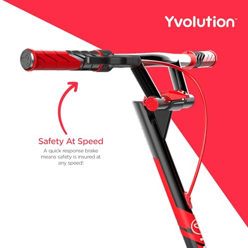 Yvolution Fliker Wiggle Scooter 3 Wheels Foldable Drift Scooter Self-Propelling Drifting Scooter for Adults and Kids Ages 9+ Years Old