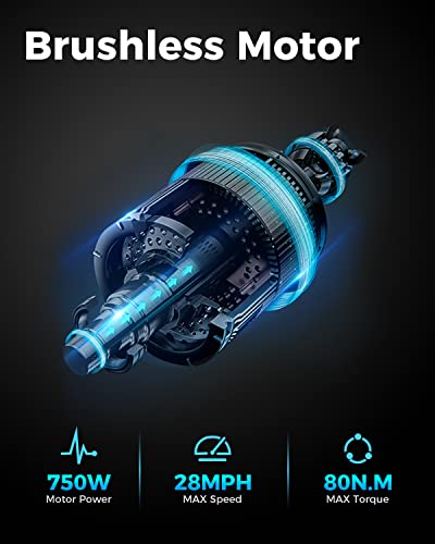 XL 750W Folding Electric Bike,Mobile Phone App Control Ebike, 8-Speeds Ebike for Adults 48V 15AH Removable Hidden Battery City Ebike 20" 4.0 Fat Tire Commuting Ebike