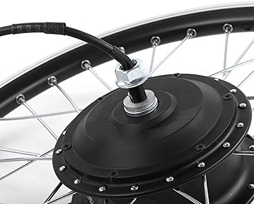 ZYXU Electric Bike Conversion Kit, 36V/48V 350W 16" 20" 24" 26" 28" 700C E-Bike Conversion Kit KT-900S Conversion Waterproof Kit Bike Hub Motor Conversion Kit,48v350w/front Wheel,24”