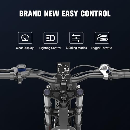 X20 Electric Bike for Adults 2000W 35AH Removable Battery 20" Mountain Electric Dirt Bike, 34MPH, 7-Speed, Dual Hydraulic Shock Absorbers, Commuting Electric Bicycle for Adults