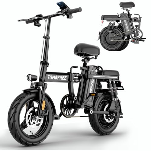 Z1 Electric Bike for Adults, 1000W Motor, 25MPH Max Speed, 14” Tires for Adult Electric Bicycles, 48V 20AH Removable Battery, 3 Speed, Full Suspension, Foldable City Commuter Ebike