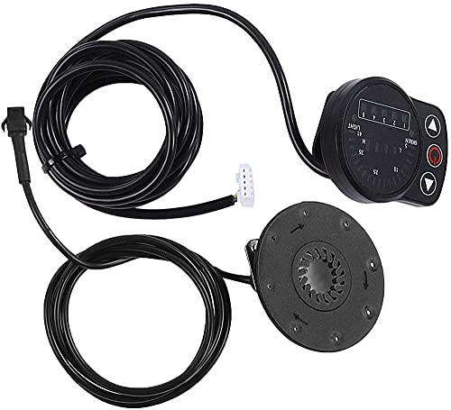 ZYXU Electric Bike Conversion Kit, 36V/48V 350W 16" 20" 24" 26" 28" 700C E-Bike Conversion Kit KT-900S Conversion Waterproof Kit Bike Hub Motor Conversion Kit,48v350w/front Wheel,24”