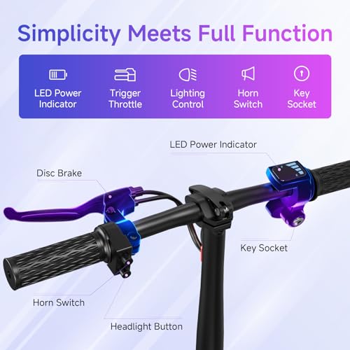 TST Electric Scooter with Seat, Max 20 Miles Range Foldable Electric Scooter Adults, Peak 650W Motor, 19MPH Max Speed, 12" Pneumatic Tire, E Scooter Commuter with Adjustable Seat and Basket