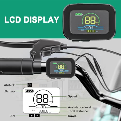 LILYPELLE Electric Tricycle for Adults, 20" x 4" Fat Tire Electric Trike, 48V 500W Motorized Electric Bicycle Bikes, 7 Speed 3 Wheels Ebike with Removable Battery, Aluminum Frame & Large Basket