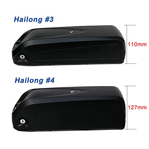 Yasco 48v/52v/36v 13Ah/17.5Ah/20Ah Ebike Battery for 500w/750w/1000w/1200w/1500w Adult Electric Bike Conversion Kit Removable Large Capacity Lithium Battery