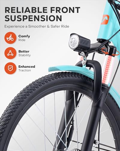 Viribus Electric Trike for Adults, 7 Speed Electric Tricycle for Adults with 48V 13Ah Battery, Front Suspension, 350W Motor, 3 Wheel Electric Bikes for Adults 24 26 inch Dual Chain, E Trike, Etrike