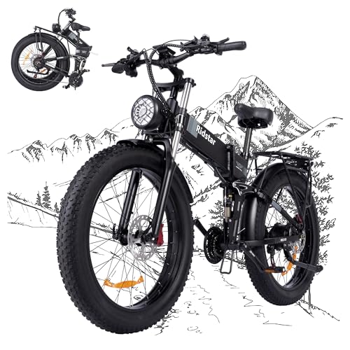 YVY Electric Bike for Adults, 26"x4.0" Fat Tire All Terrain Ebike, 1500/2000W Dual Motors - 48V 15/23AH Removable Battery - 7 Speeds - LCD Display - F/R Shocks - Oil Disc Brakes - 30-60Mile/31-35MPH