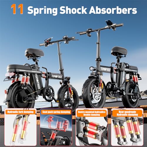 Z1 Electric Bike for Adults, Tomofree City Commuter Electric Bike 50 Miles, E Bikes for Adults Electric 1000w Motor, 3-Speed Electric Bicycles Enjoy Off-Road Riding with Rearview Mirror, LCD Display