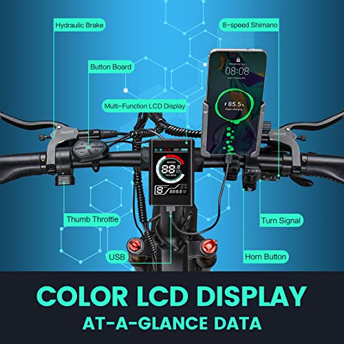 VITILAN i7 Pro Electric Bike Adults Folding 750W BA-FANG/E-iwol Motor Fat Tire Ebike Removable 16AH/20AH Cell Battery Full Suspension Electric Bicycle 8-Speed