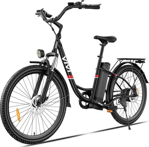 Vivi Electric Bike for Adults 750W Peak Ebike with Removable Battery, 26'' Electric Commuter Bike 21.7MPH & 50 Miles Adult Electric Bicycles with Cruise Control, LCD Display, UL 2849 Certified