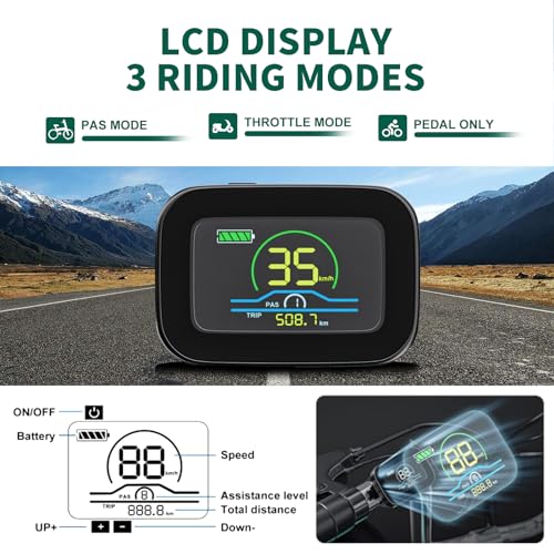 DoCred Electric Tricycle for Adults, 20" x 4" Fat Tire Electric Trike, 500W 48V Motorized Electric Bicycle Bikes, 7 Speeds 3 Wheels Ebike with Removable Battery, Aluminum Frame & Large Basket