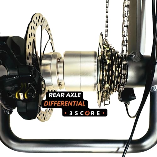 Electric Fat Trike 750W Motor and 48V Lithium Rechargeable Battery - Foldable Electric Tricycle - Etrike 24 Inch Fat Tire