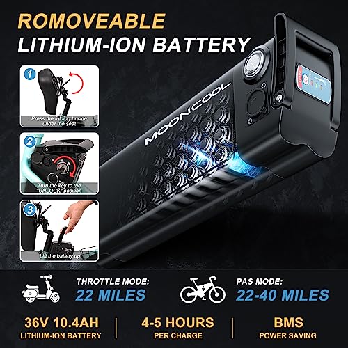 NAIZEA Electric Tricycle Adult Electric Bicycles, 350W 36V Electric Trike, 24" 26" 3 Wheel Electric Bike Ebike E Bicycle with Removable Battery, Motorized Trike with Basket for Women Men