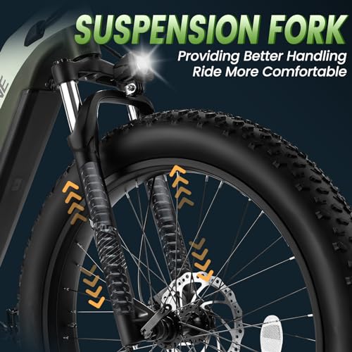 VELOWAVE Grace 2.0 48V 20AH Electric Bike for Adults 750W Bafang Motor Ebike with Fender Shimano 7-Speed 26" x 4.0 Fat Tire Step-Thru Electric Bicycle