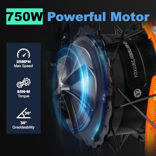 Electric Tricycle for Adults 100+ Miles Long Range 20" Fat Tire Electric Trike 750W Motor 48V 31.5Ah Removable Dual Battery, 3 Wheel Electric Bicycle with Large Basket