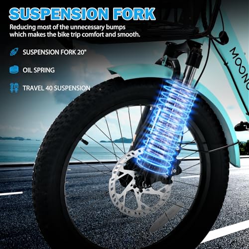 DoCred Electric Tricycle for Adults, 500W 48V Folding Electric Trike, 3 Wheels Electric Bicycle, Aluminum Frame Electric Tricycle with Large Basket and Removable Battery for Women Men