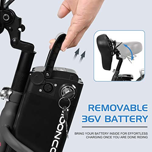 ABORON 24" 26" Electric Tricycles, 36V 10Ah 350W Lithium Battery UL Certified, 7 Speed E-Trike for Adults with Large Capacity Rear Basket