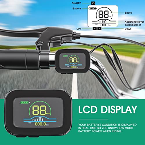 LILYPELLE Electric Tricycle for Adults, 350W 36V Electric Trike Motorized Three Wheel Electric Bicycle, 7 Speeds 3 Wheels 24" Adult Electric Tricycle with Large Basket