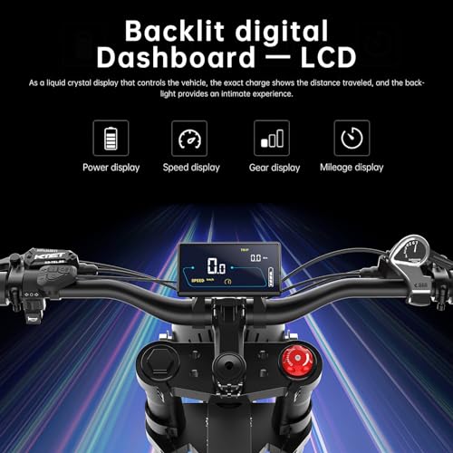 X21 Electric Bike for Adults 48V 35AH Samsung Battery 2000W Mountain Electric Dirt Bike, 30MPH, Shi-Mano 7-Speed, Hydraulic Oil Brake, 20“*4.0 Mens Commuting Electric Bicycle