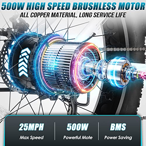 Vivi Electric Bike 26" x 4.0 Fat Tire Electric Bicycle, 1000W Motor Peak Electric Mountain Bike, 25MPH Ebikes for Adults with 48V 13AH Removable Lithium-Ion Battery, Up to 60 Miles,UL 2849 Certified