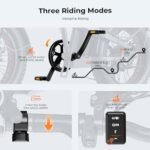 Heybike Mars 2.0 Electric Bike for Adults with 1400W Peak Motor, 28MPH Top Speed,and 600Wh Removable Battery,UL Certificated Folding Electric Bicycle with 20"×4" Fat Tire and Full Suspension - Image 4