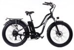 Beach Cruiser E-Bike 1050W Pack Watts Motor 48V/768WH Lithium Battery 26”x4.0 Fat Tire Max Speed 28m/h Step-Thru M5 Larger Size Display 7 Gears for Adults