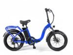 VeeGo Semi Fat Electric Bike, Lightweight & Folds in Half, Basket, Rack, Fenders Included, for Adults - Image 2
