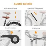 Heybike Cityscape 2.0 Electric Bike for Adults with 1000W Motor Peak,468Wh Removable Battery and up to 50Miles 24MPH,UL Certified 26" Electric Commuter Bike with 7-Speed and Front Suspension. - Image 6