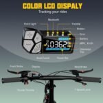 Folding Electric Bike,Foldable Electric Bike,Electric Bike Adults,20"x 4" Fat Tire,750w Motor Peak 1500w,48V 13Ah Removable Battery,50Miles Range 28Mph,7-Speed Gear,Folding City Ebike for Men Women - Image 5