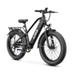 LEONX Aipas M2 Electric Bike,1500W Peak Motor Electric bike for adults, 26'' x 4.0'' Fat Tire Electric Mountain Bike with 480Wh Samsung Battery, 28MPH 45 Miles Ebike UL Certified 7 Speed