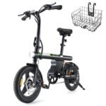 isinwheel U1 Electric Bike for Adults 750W Peak Motor, 20 mph Folding Ebike, 14" Adults Electric Bicycles with Smart Uphill, 280.8Wh Battery, 25 Miles PAS Range, Mini E Bikes for Adults and Teens
