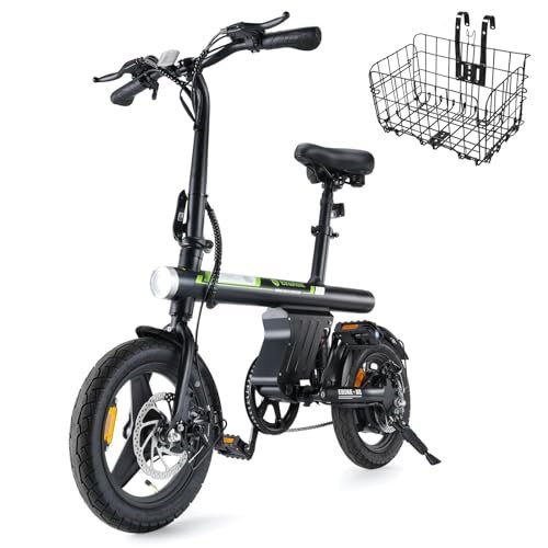Version 1.0.0 isinwheel U1 Electric Bike for Adults 750W Peak Motor, 20 mph Folding Ebike, 14" Adults Electric Bicycles with Smart Uphill, 280.8Wh Battery, 25 Miles PAS Range, Mini E Bikes for Adults and Teens - Image 1
