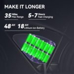 LET IT GO Electric Bike for Adults, 26" Electric Mountain Bike, Off Road All Terrains E Bike, 1200W 48V 17.5AH, 37 MPH & 37 Miles - Image 3