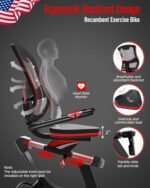 HARISON Magnetic Recumbent Exercise Bike with Arm Exerciser, Recumbent bikes for Adult and Seniors, Recumbent Exercise bike for Home 400 lbs Capacity (XXL) - Image 5