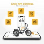 Heybike Ranger S Electric Bike for Adults, Foldable 1400W Peak Motor Ebike, 20" x 4.0 Fat Tire Step-Thru Electric Bicycle, 48V 14.4AH Removable Battery Commuter E Bike, 7-Speed Hydraulic Fork - Image 6