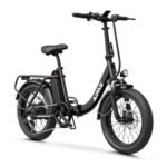 A4 Folding Electric Bike with 1000W Motor Peak,20''Fat Tire,48V Removable Battery,28MPH Max Speed,62 Miles Range,Step-Thru Electric Commuter Ebike for Adults