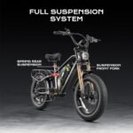 Terra/Terra II Dual Motor Electric Bike for Adults, 2000W/1500W Dual Motor E Bike 7-Speed 33MPH Ebike with Removable 48V 15Ah/20Ah Battery, 20 * 4.0 Fat Tires Ebikes, Dual Hydraulic Disc Brake - Image 4