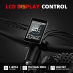 EB26 Electric Bike for Adults Peak 1500W Electric Bicycle 48V 15AH (720WH) Battery Electric Bike 26" Fat Tire Mountain 28mph 7 Speed Gears Dual Shock Absorber Electric Bike - Image 6