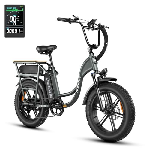 Version 1.0.0 Breeze 1500W Peak Electric Bike for Adults, 120Miles 30AH Dual Batteries Long Range Ebike, All Terrain for Mountain, Snow, Beach, Step Through Fat Tires Electric Bike, 2 Seater (US Warehouse) - Image 1