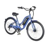 Cruiser Electric Bike for Adults,27.5" Dual Disc Brakes Electric Bicycle,Peak Power 500W 375WH Removable Battery Hybrid Beach Cruiser Ebike,7-Speed UrbanPace Electric Bike