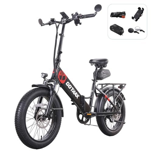 Version 1.0.0 Gotrax F2V2 20" Electric Bike, Max Range 55 Miles & 20Mph Power by 500W, LCD Display & 5 Pedal-Assist Levels, 7-Speed Gear& Front Shock Absorber for Adult Folding Bike with all Accessories Lock&Mirror - Image 1