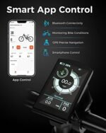 XL 750W Folding Electric Bike,Mobile Phone App Control Ebike, 8-Speeds Ebike for Adults 48V 15AH Removable Hidden Battery City Ebike 20" 4.0 Fat Tire Commuting Ebike - Image 2