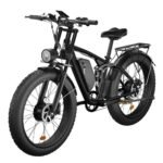 Electric Bike with 35MPH, Dual 1000W Motor,48V 22.4AH Electric Bicycle Full Suspension,26" Fat Tire Electric Bike Hydraulic Brakes