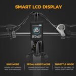 Jasion X-Hunter Electric Bike for Adults,1400W Peak Motor 30MPH Max Speed 48V 13AH Removable Battery, Full Suspension System Design,20''*4.0 Fat Tire Foldable Ebike,7-Speed Bicycles.White+White - Image 5