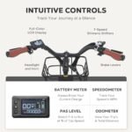 Viribus Electric Bike for Women, 500W (Peak 750W) 48V 13AH City Ebikes for Adults with Basket, Rack, Suspension, Aluminum Frame, Cruiser Commuter E Bike for Women, Step Through Electric Bike - Image 6