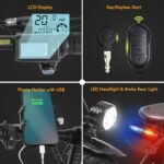 X7 Electric Bike with 48V 20Ah Battery, 400W Motor 20MPH 14 inch Tire Folding Mini Ebike, Urban City Commuter Electric Bicycles for Adults Teens Men Women - Image 4