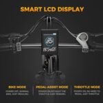 Jasion X-Hunter Electric Bike for Adults,1400W Peak Motor 30MPH Max Speed 48V 13AH Removable Battery, Full Suspension System Design,20''*4.0 Fat Tire Foldable Ebike,7-Speed Bicycles,Grey+Grey - Image 6